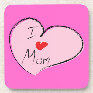 I Love Mom Coaster