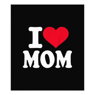 I Love Mom Photo Print