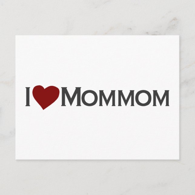 I love mommom postcard (Front)