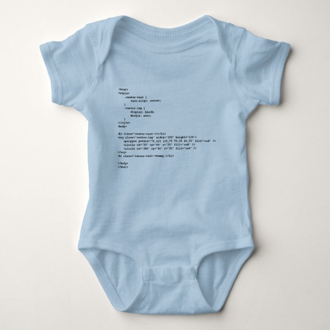 I love Mommy. Baby Bodysuit (Front)