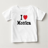 I love Monica heart T-Shirt