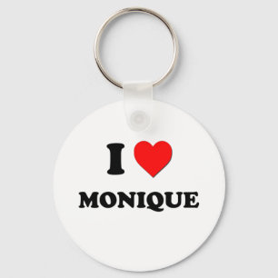 I Love Monique Key Ring