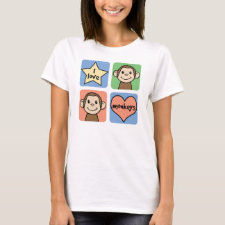 I Love Monkeys T-Shirt