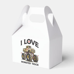 I Love Monster Truck Favour Box