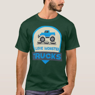 I Love Monster Trucks 13 T-Shirt