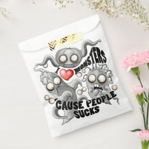 I Love Monsters 'cause People Sucks Favour Bags
