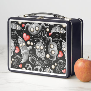 I Love Monsters 'cause People Sucks Metal Lunch Box