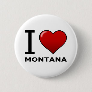 I LOVE MONTANA 6 CM ROUND BADGE
