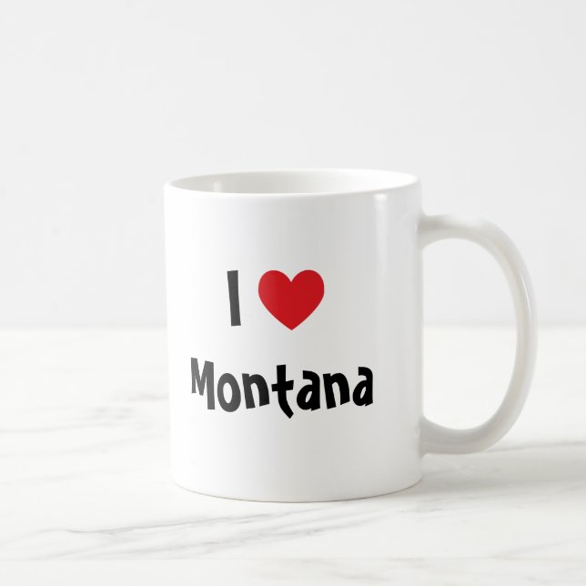 I Love Montana Coffee Mug (Right)