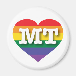 I love Montana Gay Pride Magnet