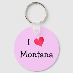 I Love Montana Key Ring