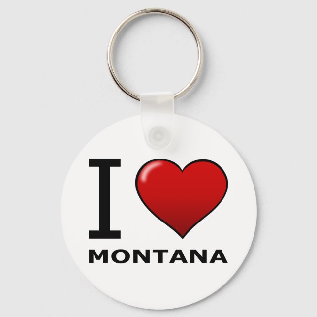 I LOVE MONTANA KEY RING (Front)