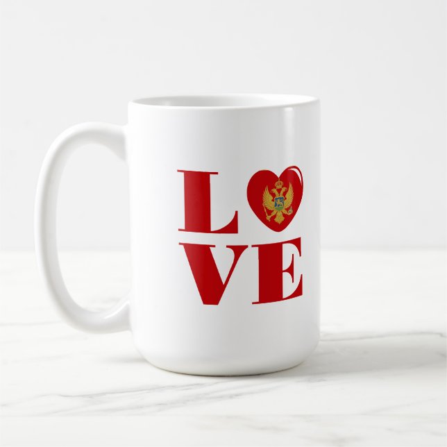 I love Montenegro Coffee Mug (Left)