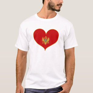 I Love Montenegro Flag T-Shirt