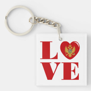 I love Montenegro Key Ring