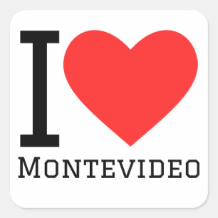 I love Montevideo  Square Sticker
