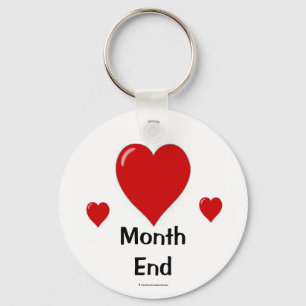 I Love Month End! Accountant Quote Gift Key Ring