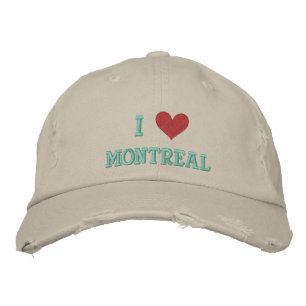 I LOVE MONTREAL EMBROIDERED HAT