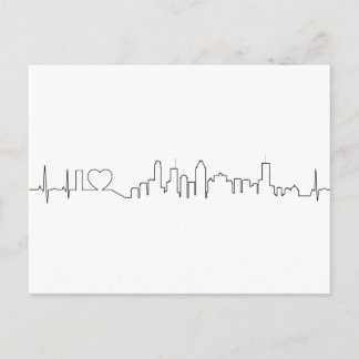 I love Montréal in an extraordinary ecg style Postcard