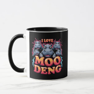 I Love Moo Deng Baby Hippo Lovers Mug