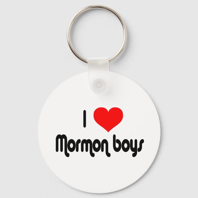 I Love Mormon Boys Key Ring (Front)