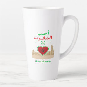 I Love Morocco Latte Mug