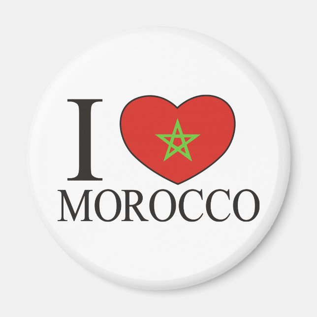 I Love Morocco Magnet (Front)