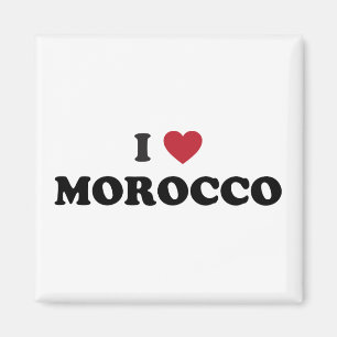 I Love Morocco Magnet