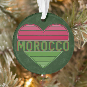 I Love Morocco, Moroccan Heart Ornament