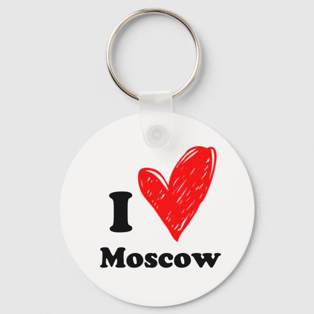 I love Moscow Key Ring (Front)