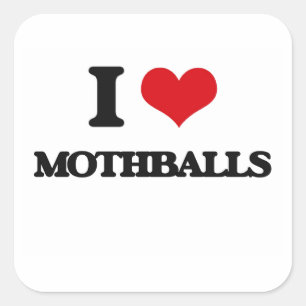 I Love Mothballs Square Sticker