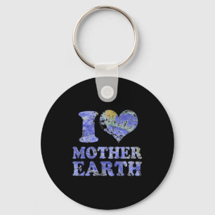 I Love Mother Earth T Shirt Key Ring