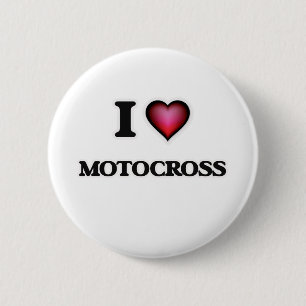I Love Motocross 6 Cm Round Badge
