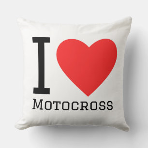 I love motocross cushion