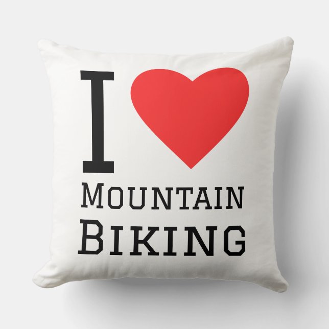 I love mountain biking cushion (Front)