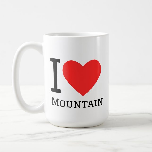 I love mountain coffee mug (Left)