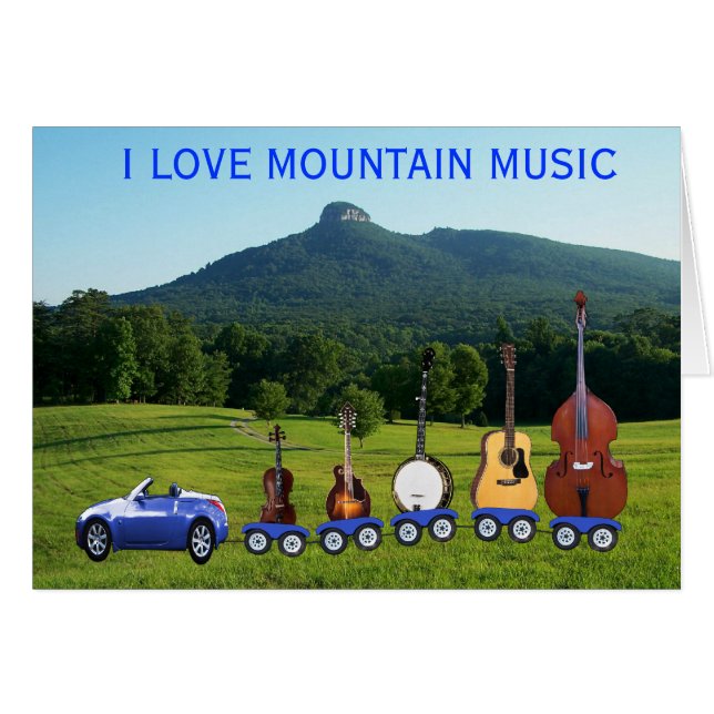 I LOVE MOUNTAIN MUSIC-CARD (Front Horizontal)