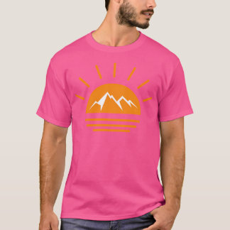 I Love Mountains Sunset 3 Active T-Shirt