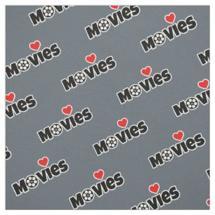 I love Movies Fabric