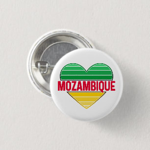 I Love Mozambique, Mozambican Heart 3 Cm Round Badge