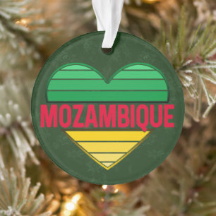 I Love Mozambique, Mozambican Heart Ornament
