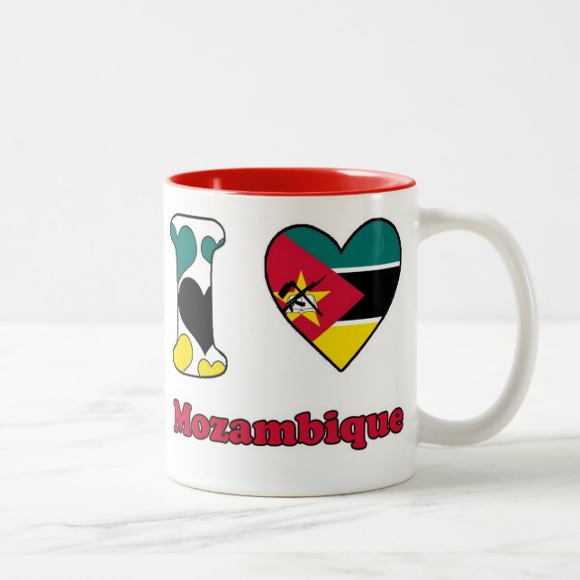 I love Mozambique Two-Tone Coffee Mug (Right)