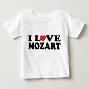 I Love Mozart Baby T-Shirt