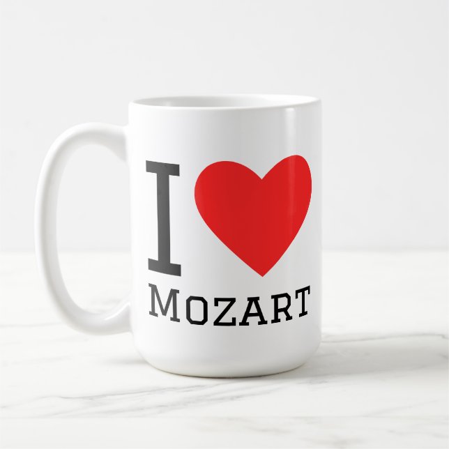 I love Mozart  Coffee Mug (Left)