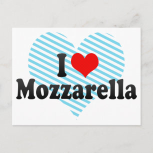 I Love Mozzarella Postcard