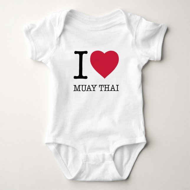 I LOVE MUAY THAI BABY BODYSUIT (Front)