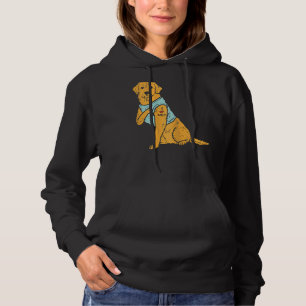 I Love Mum Golden Retriever Labrador Dog Women Hoodie