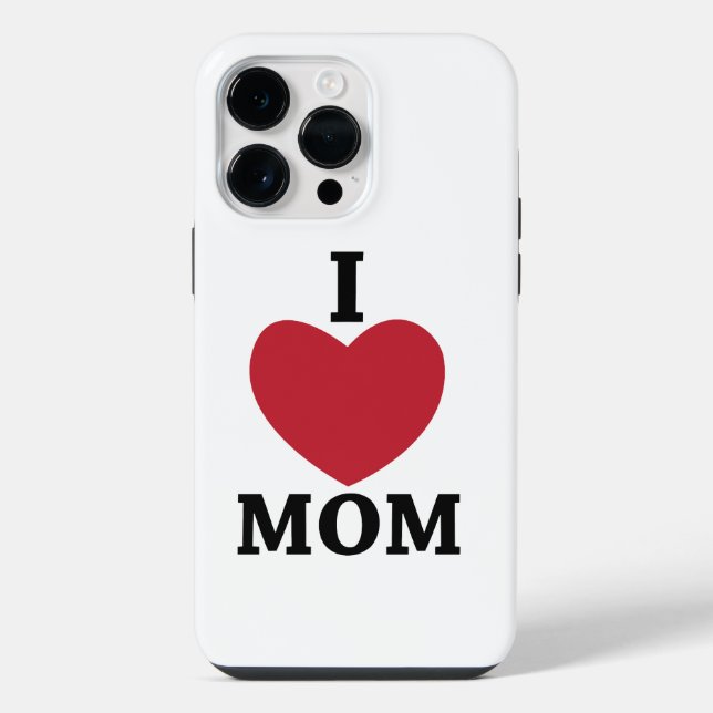 I Love Mum     iPhone Case (Back)