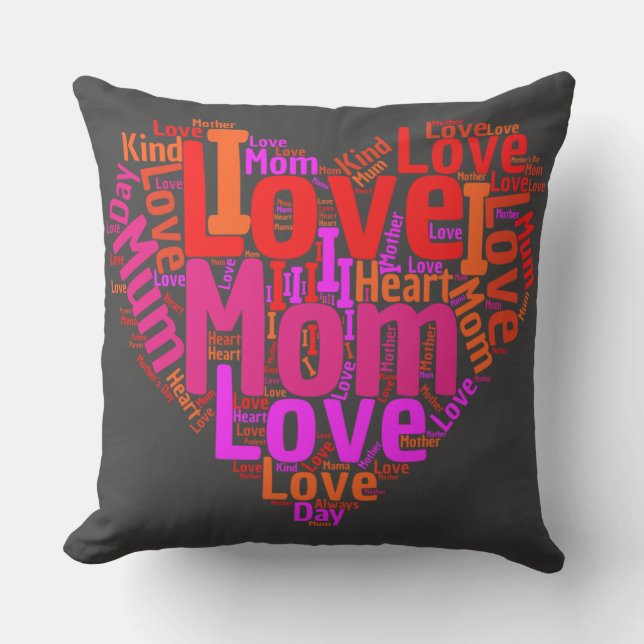 I love Mum | Mothers' Day Special Cushion (Front)