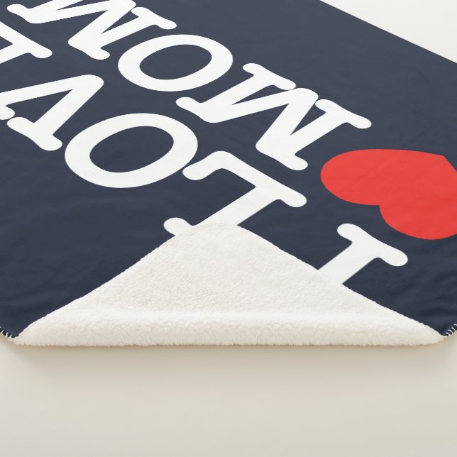 I love mum sherpa blanket (3/4)